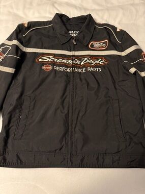 Harley-Davidson Black Performance 'Screamin' Eagle' Jacket with Orange Accents